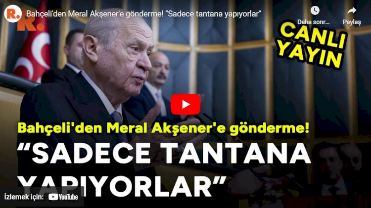 Bahçeli: HDP ve devamında kurulan hangi parti varsa derhal kapatılmalı