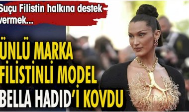 Ünlü marka Filistinli model Bella Hadid'i kovdu. Suçu Filistin halkına destek vermek