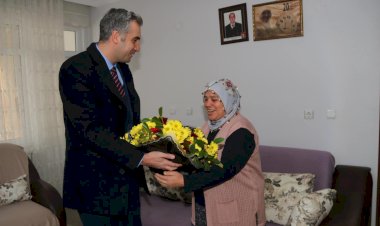 KAYMAKAM EFE KILIÇ, ŞEHİT AİLELERİNİ ZİYARET ETTİ