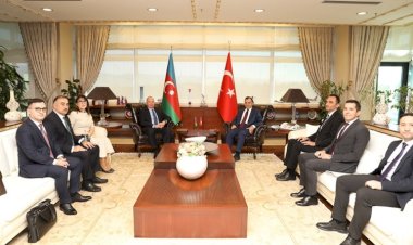 Azerbaycan Anayasa Mahkemesi Heyeti Zühtü Arslan'ı ziyaret etti