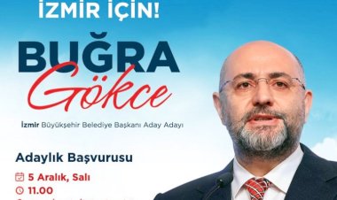Buğra Gökce, İzmir Büyükşehir Belediye Başkanlığı İçin CHP'den Aday Adayı Oldu