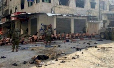 BBC, Filistinlilerin yarı çıplak gözaltına alındığı görüntüleri doğruladı