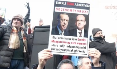 EMEKLİ ASTSUBAYLAR, TAZMİNAT TALEBİYLE ANKARA'DA BİR ARAYA GELDİ