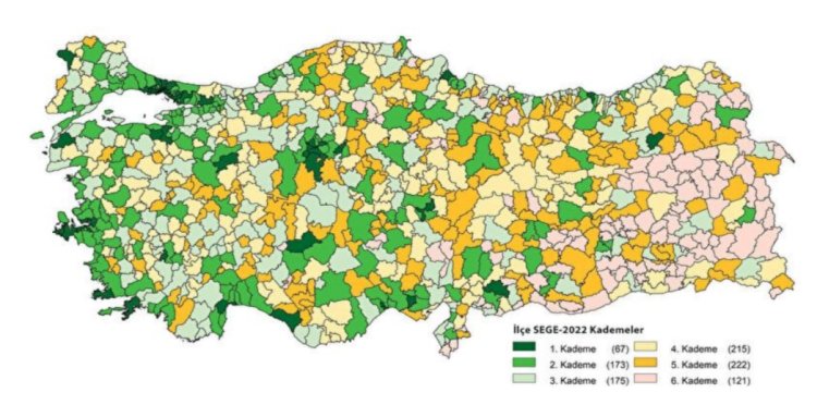 Türkiye'nin 81  İl ve 922 İlçesi
