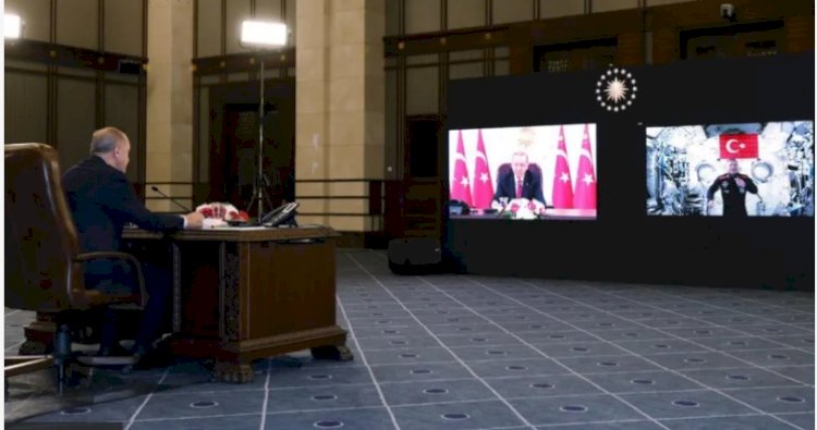 Erdoğan'dan Uluslararası Uzay İstasyonu'ndaki Alper Gezeravcı'ya: 'İlk astronotumuz oldun ama son olmayacaksın'