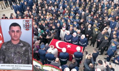 Şehit Mustafa Özkardeş, son yolculuğuna uğurlandı