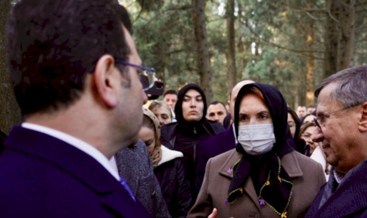 İmamoğlu, Akşener'in ablasının cenazesine katıldı