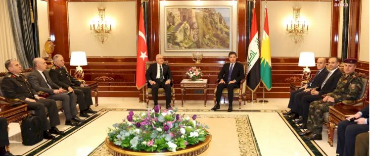 Savunma Bakanı Güler Erbil'de IKBY liderleriyle görüştü