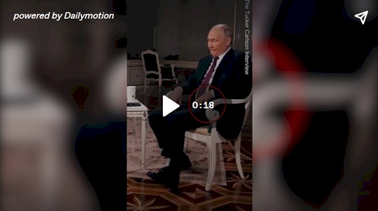 Putin'in Tucker Carlson'la yaptığı röportajdaki hareketi dikkat çekti