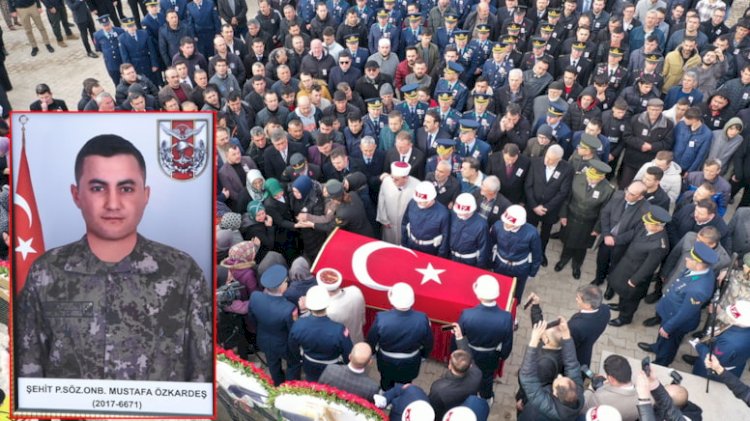 Şehit Mustafa Özkardeş, son yolculuğuna uğurlandı
