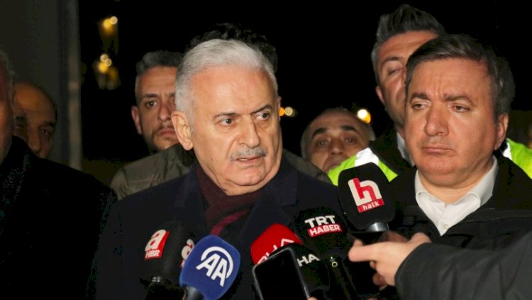 Maden ocağına giden Binali Yıldırım'dan "siyanür" açıklaması