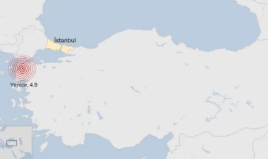 Çanakkale’nin Yenice ilçesinde 4.9 büyüklüğünde deprem meydana geldi