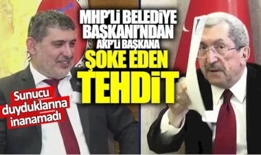 MHP’li Karabük Belediye Başkanı Rafet Vergili’den AKP’li Başkan Ferhat Salt’a şoke eden tehdit!