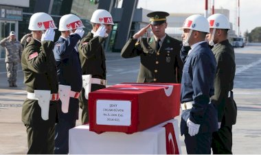 Konya'da şehit olan Uzman Çavuş Ercan Güven'e veda