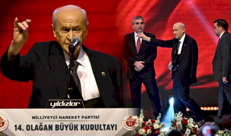 MHP'de büyük kurultay günü... Tek aday Devlet Bahçeli kürsüye kolu sargılı çıktı