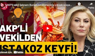 Şebnem Bursalı Monaco'da yediği ıstakozun fotoğrafını paylaştı!