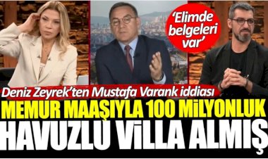 Deniz Zeyrek'ten Mustafa Varank iddiası: Memur maaşıyla 100 milyonluk havuzlu villa almış
