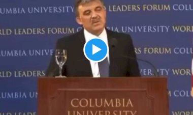 Columbia Üniversitesi'ndeki konuşmasını paylaştı