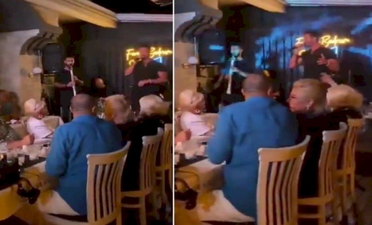 AK Partili Bursalı alkollü bir mekanda 'Çav Bella' eşliğinde eğlendi...