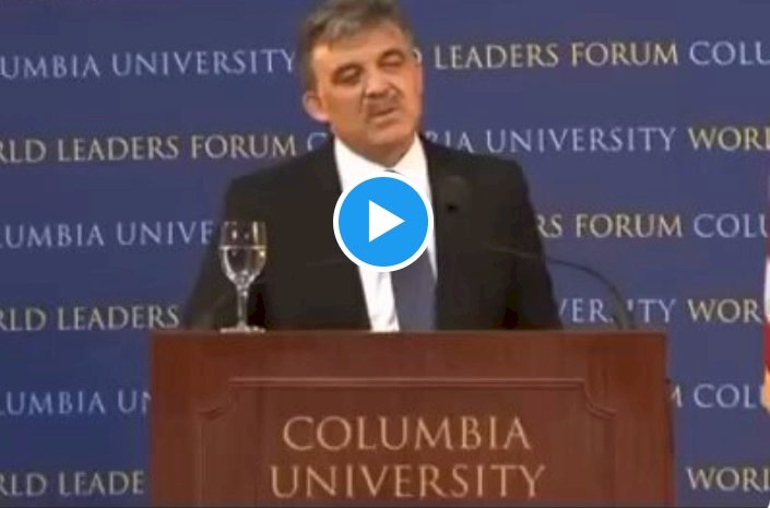 Columbia Üniversitesi'ndeki konuşmasını paylaştı