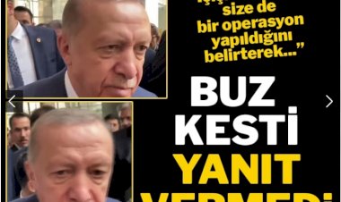 Erdoğan 'Emniyet'teki deprem' sorusunu yanıtsız bıraktı