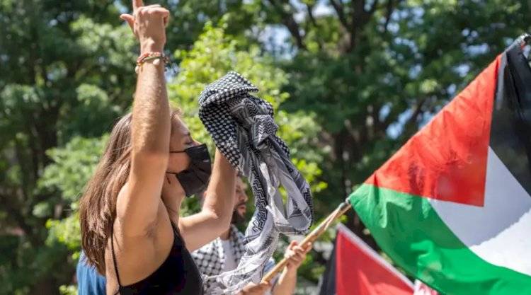 Polis Washington'daki "Filistin'e destek" kampını dağıttı