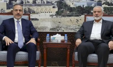 Fidan Hamas siyasi lideri Haniye ile görüştü