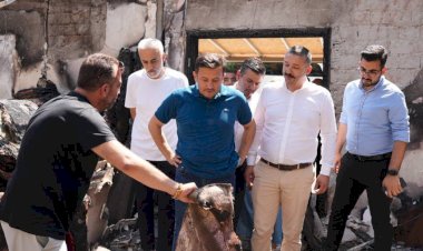 Hamza Dağ'dan Selçuk'taki Orman Yangını Bölgesine Ziyaret