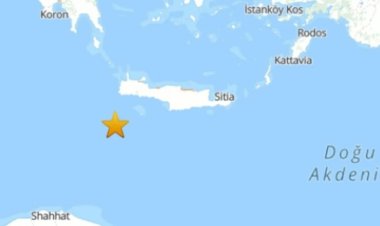 Akdeniz'de 4.2 büyüklüğünde deprem