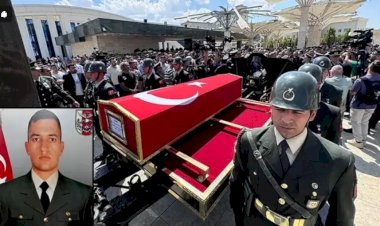 Şehit Uzman Çavuş Muhammed Emin Önk, Son Yolculuğuna Uğurlandı