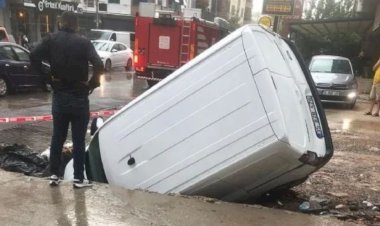 İzmir’de Altyapı Sorunları Bitmiyor: Yağmur Sonrası Yine Çöküntü, Yine Mağduriyet
