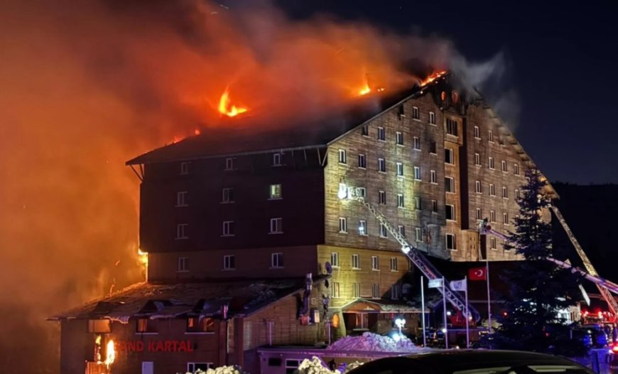 Kartalkaya Kayak Merkezi’nde Otel Yangını: 66 Kişi Hayatını Kaybetti