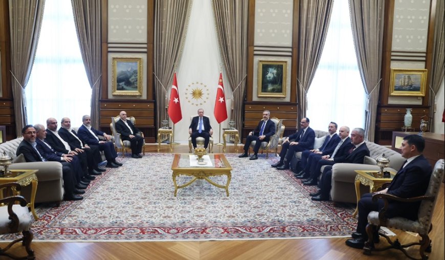 Hamas Heyeti Ankara'da Cumhurbaşkanı Erdoğan ile Görüştü