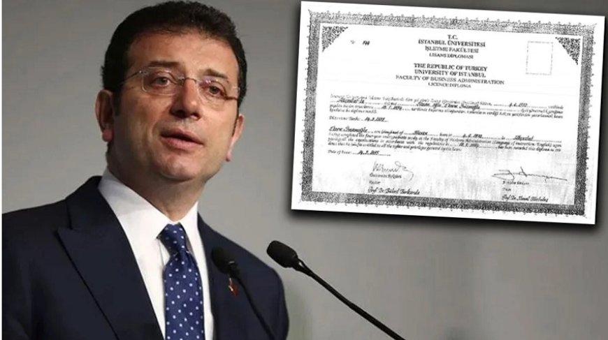 İmamoğlu’nun Diploması Üniversite Kayıtlarından da Silindi