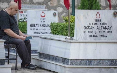 Bursa’da Şehit Aileleri Bayrama Gözyaşlarıyla Başladı