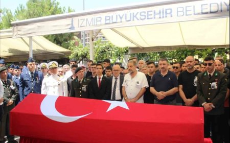 Kalbine Yenik Düşen Kahraman: Astsubay Hasan Çoban İzmir’de Uğurlandı