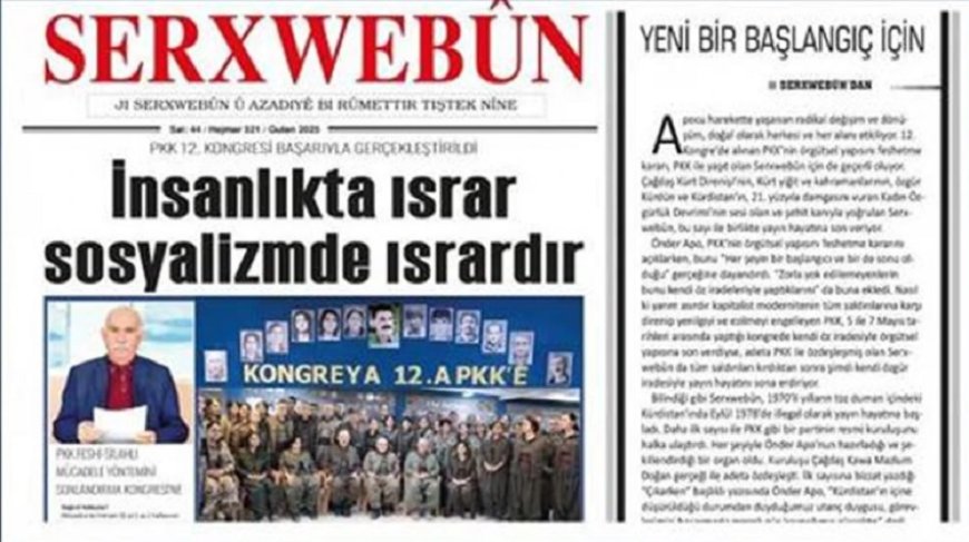 PKK’nın Yayın Organı Serxwebûn 44 Yıl Sonra Kapatıldı