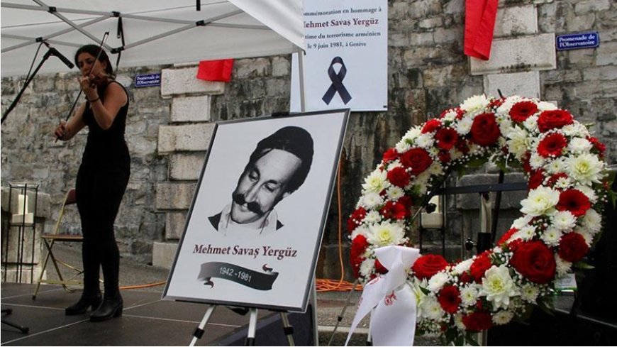 Cenevre'de Şehit Edilen Türk Diplomat Mehmet Savaş Yergüz Törenle Anıldı