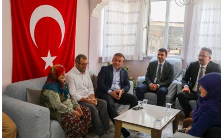 Vali Faik Oktay Sözer’den Şehit Osman Er’in Ailesine Anlamlı Ziyaret