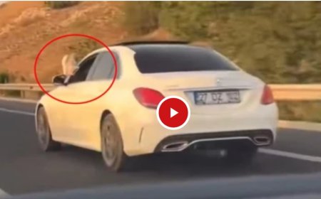 Ayaklarını Camdan Çıkararak Araç Süren Kişi Başsavcı Çıktı