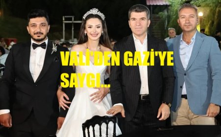 Vali Bakan, Amasyalı Gazinin Kızının Düğününe Katıldı