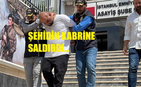 Şehit Mezarına Çirkin Saldırı