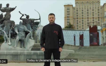 Zelenskiy’den Bağımsızlık Günü mesajı:  Güvenli ve huzurlu bir Ukrayna’yı birlikte kuracağız