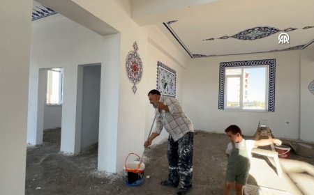 Şehit Babası, Oğlunun Hayrı İçin Okul ve Cami Boyuyor