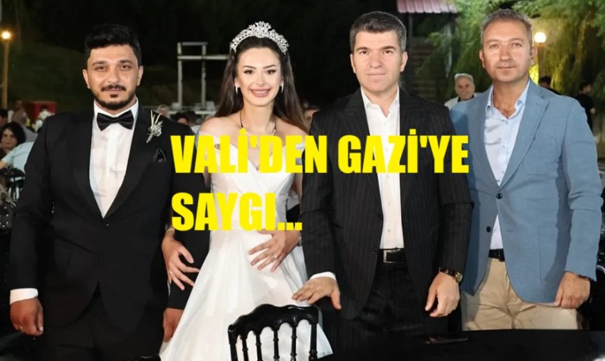 Vali Bakan, Amasyalı Gazinin Kızının Düğününe Katıldı