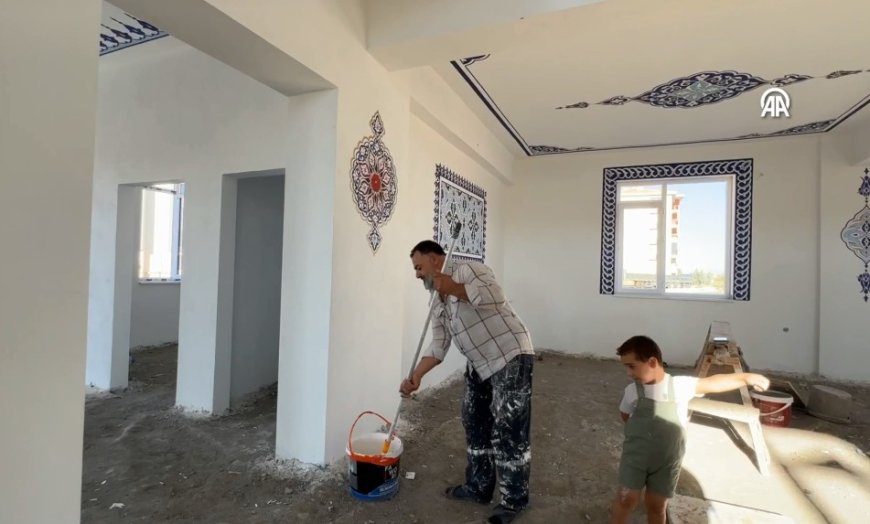 Şehit Babası, Oğlunun Hayrı İçin Okul ve Cami Boyuyor