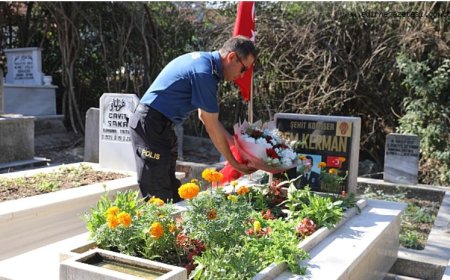 Vefa ve Gözyaşıyla Geçen 14 Yıl: Şehit Polis Cem Kerman, Edirne'deki Kabri Başında Anıldı