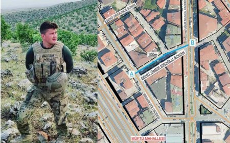 Şehit Uzman Çavuş Ömer Eroğlu’nun adı yeni sokakta yaşayacak