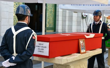 Gazi Jandarma Er Ahmet Erler, Kayseri’de Son Yolculuğuna Uğurlandı