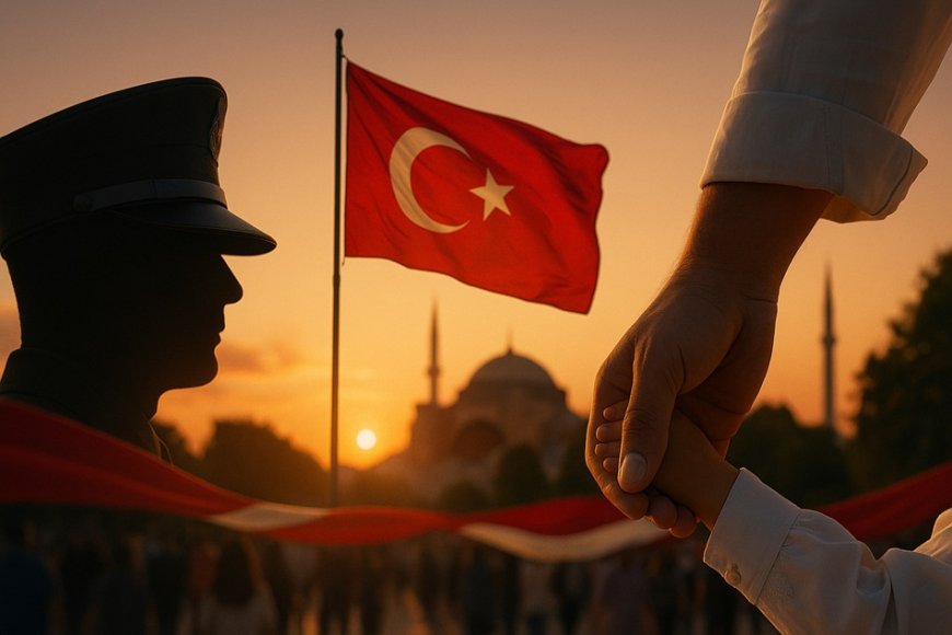 Şehit baba, oğlunun sünnet merasimine geldi!
